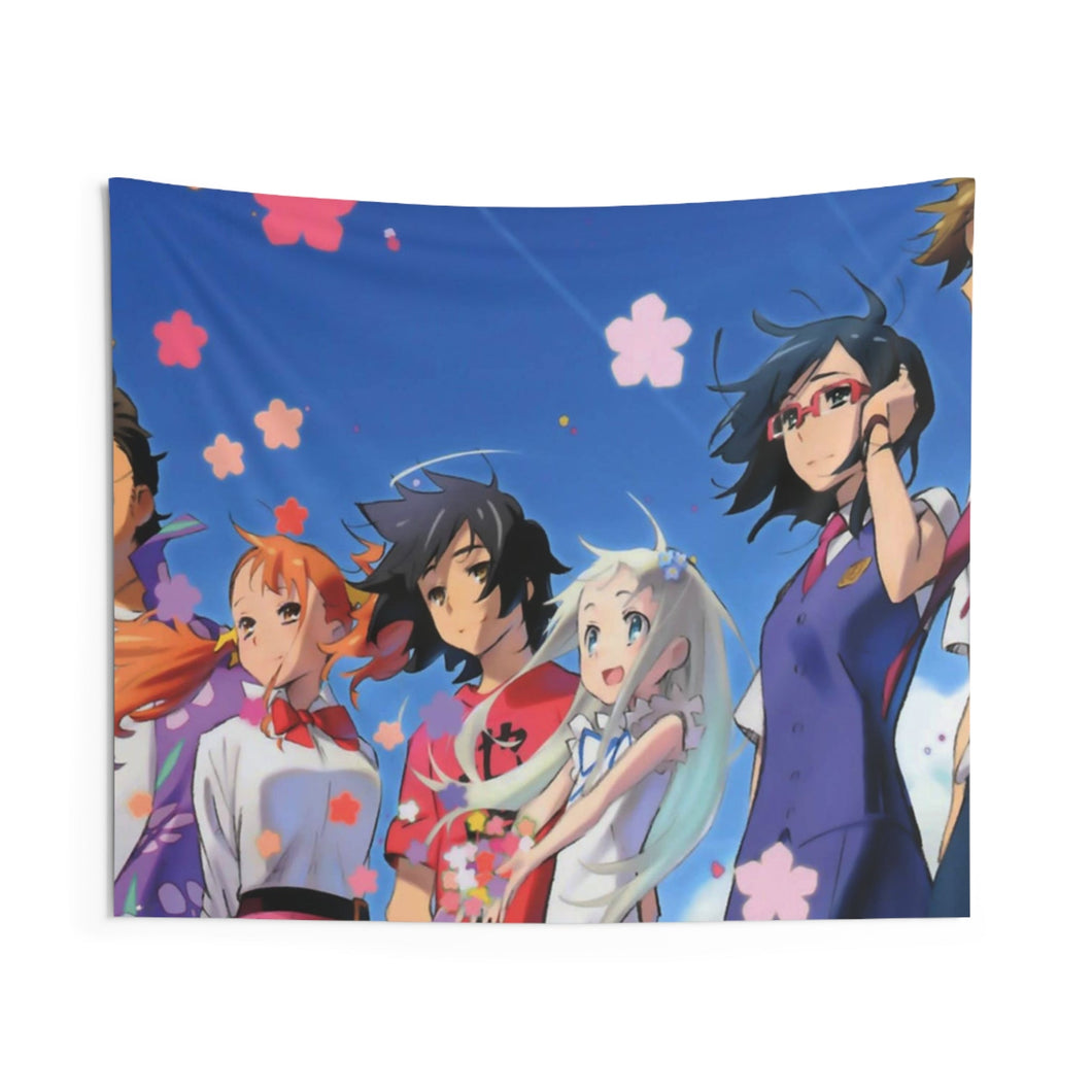 Anohana Meiko Honma, Jinta Yadomi, Naruko Anjou, Tetsudou Hisakawa, Chiriko Tsurumi Indoor Wall Tapestry