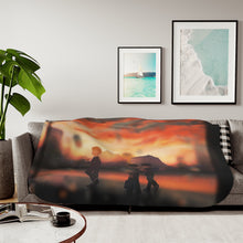 Load image into Gallery viewer, Mob Psycho 100 Arataka Reigen, Shigeo Kageyama, Ritsu Kageyama Sherpa Blanket
