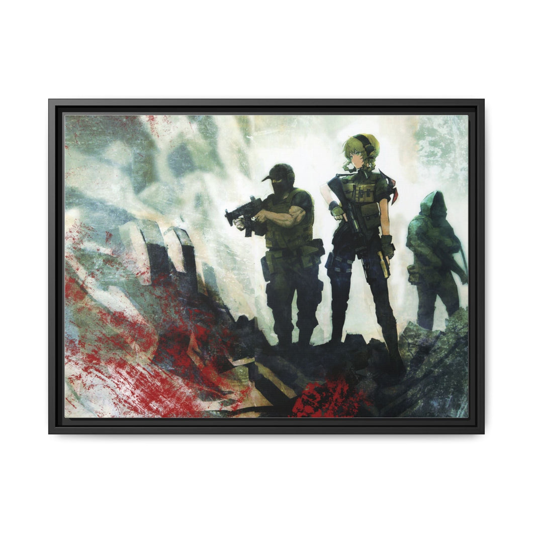 Suzuha Past Canvas Framed Art Print