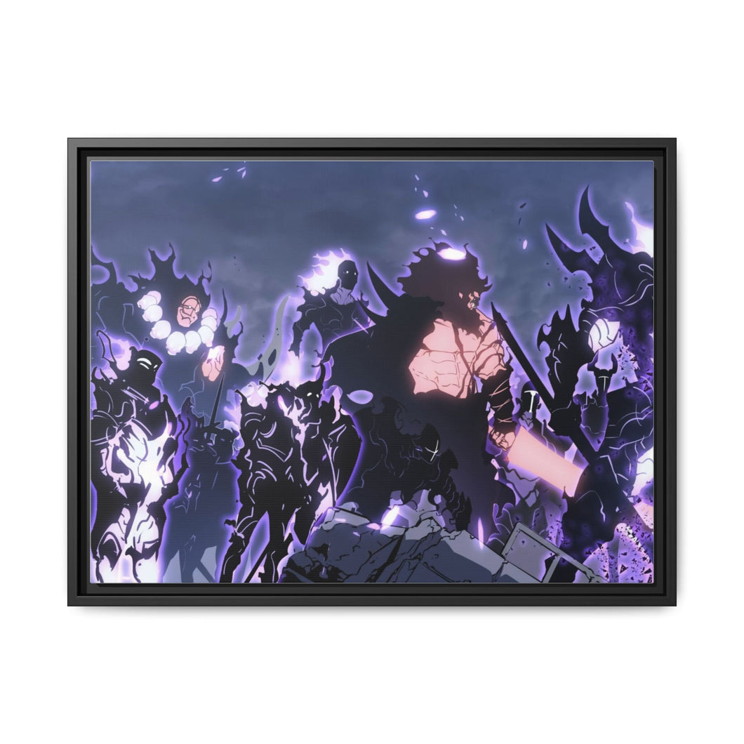 Sung Jin-Woo | God of death DualScreen Canvas Framed Art Print