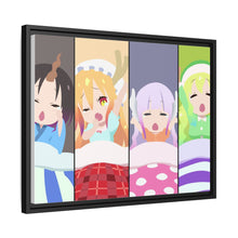 Load image into Gallery viewer, Miss Kobayashi&#39;s Dragon Maid Kanna Kamui, Elma, Kobayashi San Chi No Maid Dragon, Quetzalcoatl, Tohru Canvas Framed Art Print
