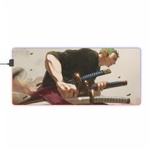 Load image into Gallery viewer, Roronoa Zoro RGB LED Mouse Pad (Desk Mat)
