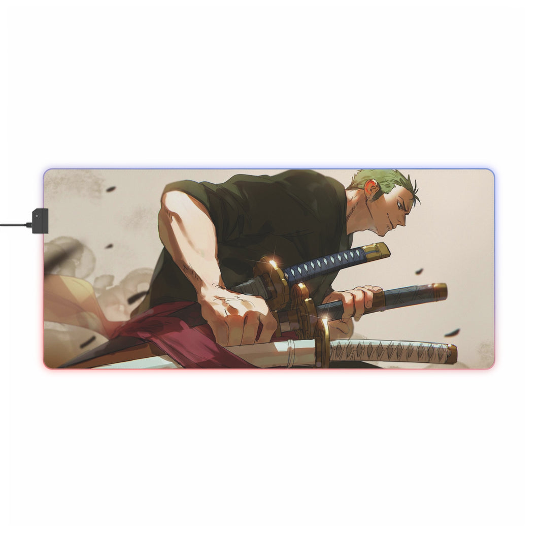 Roronoa Zoro RGB LED Mouse Pad (Desk Mat)