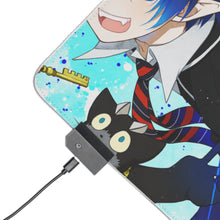 Load image into Gallery viewer, Blue Exorcist Rin Okumura, Yukio Okumura RGB LED Mouse Pad (Desk Mat)
