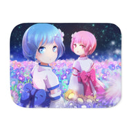 Ram&Rem夜 Sherpa Blanket