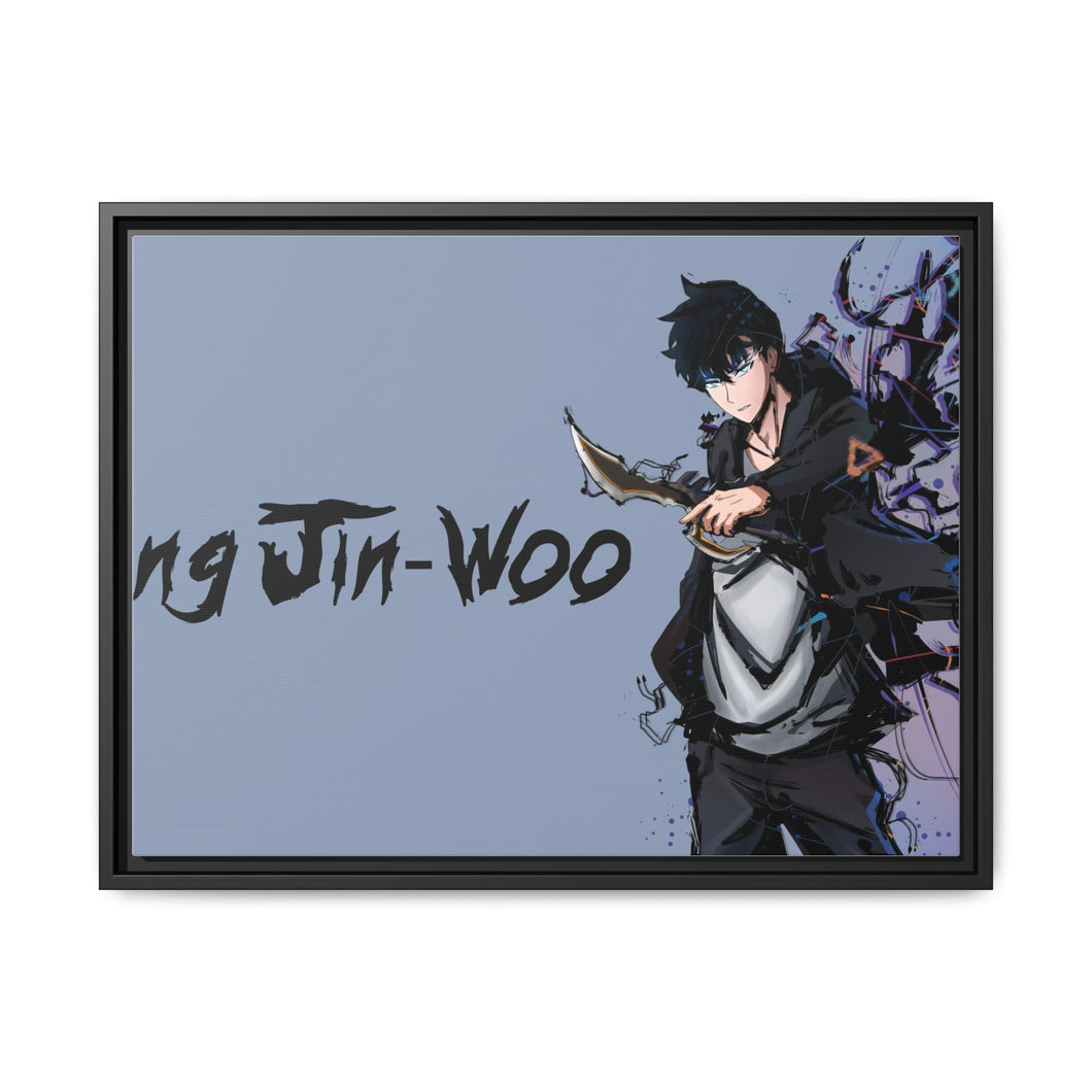 Anime Solo Leveling Canvas Framed Art Print