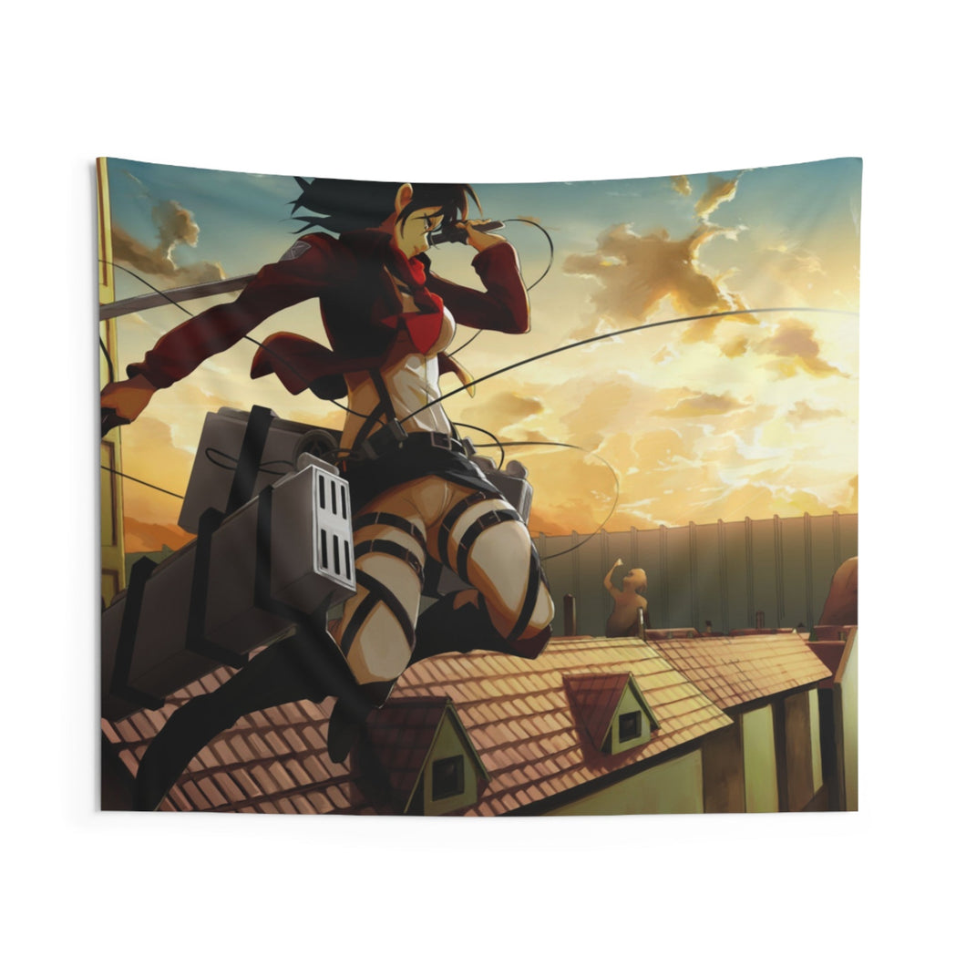 Shingeki no Kyojin - Mikasa Ackerman Indoor Wall Tapestry