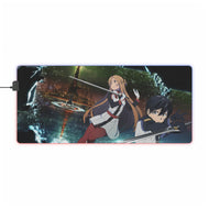 Asuna and Kirito (Sword Art Online) RGB LED Mouse Pad (Desk Mat)