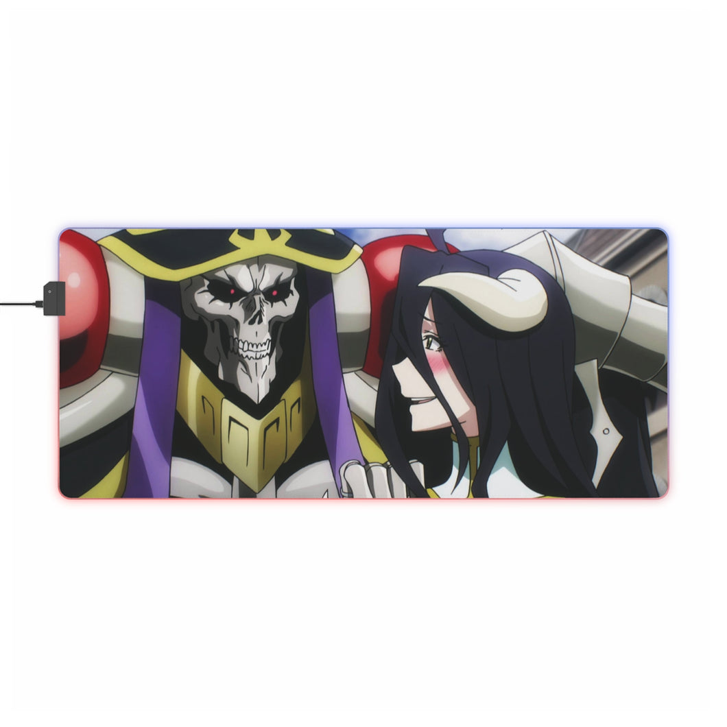 Ainz and Albedo RGB LED Mouse Pad (Desk Mat)