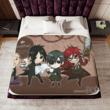 Load image into Gallery viewer, Black Butler Sherpa Blanket
