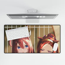 Load image into Gallery viewer, Mihono Bourbon &amp; Sakura Bakushin O Mouse Pad (Desk Mat)
