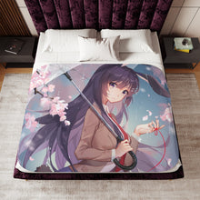 Load image into Gallery viewer, Rascal Does Not Dream Of Bunny Girl Senpai Sherpa Blanket
