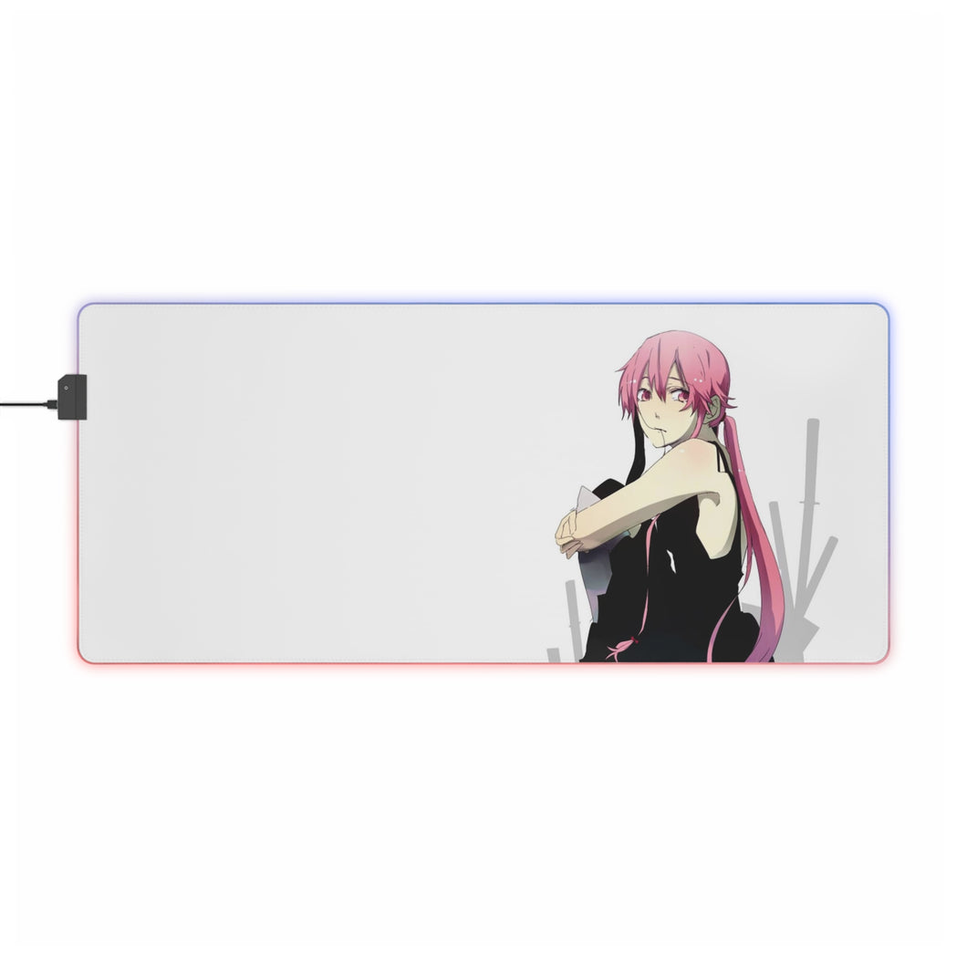Mirai Nikki Yuno Gasai RGB LED Mouse Pad (Desk Mat)