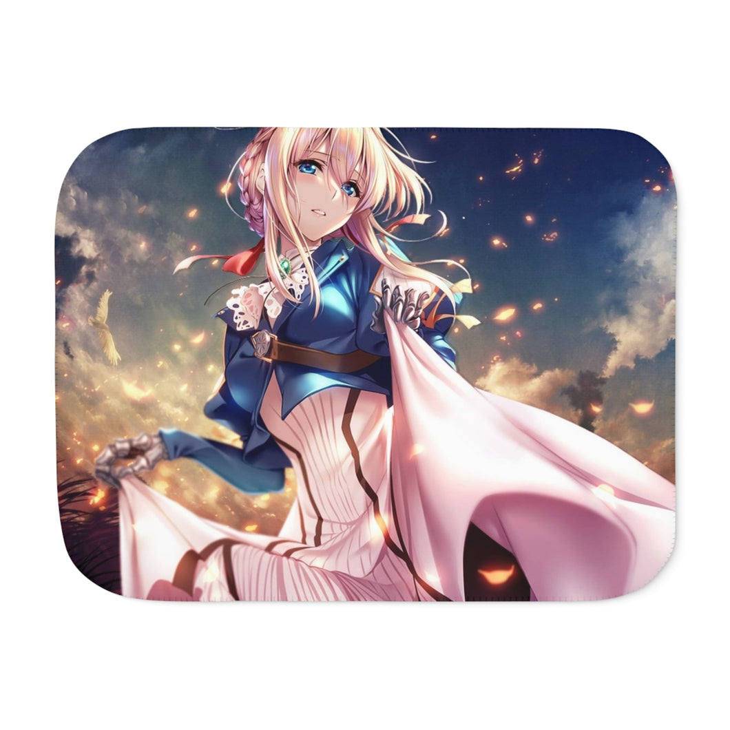Violet Evergarden Sherpa Blanket
