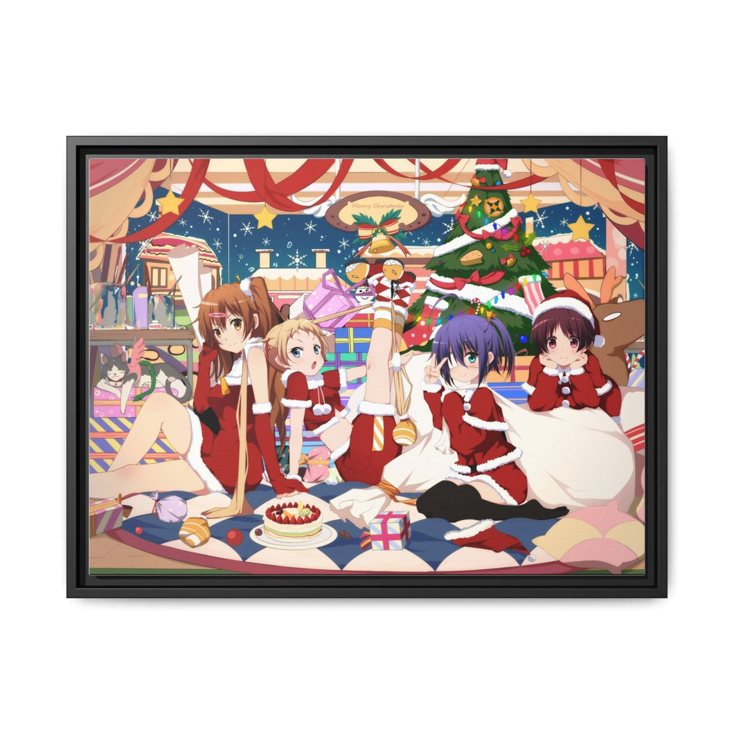 Anime Love, Chuni Canvas Framed Art Print