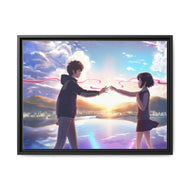 Taki and Mitsuha (Your Name) Canvas Framed Art Print