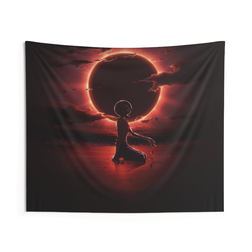 The rebirth of a being. - Rip Miura. Indoor Wall Tapestry