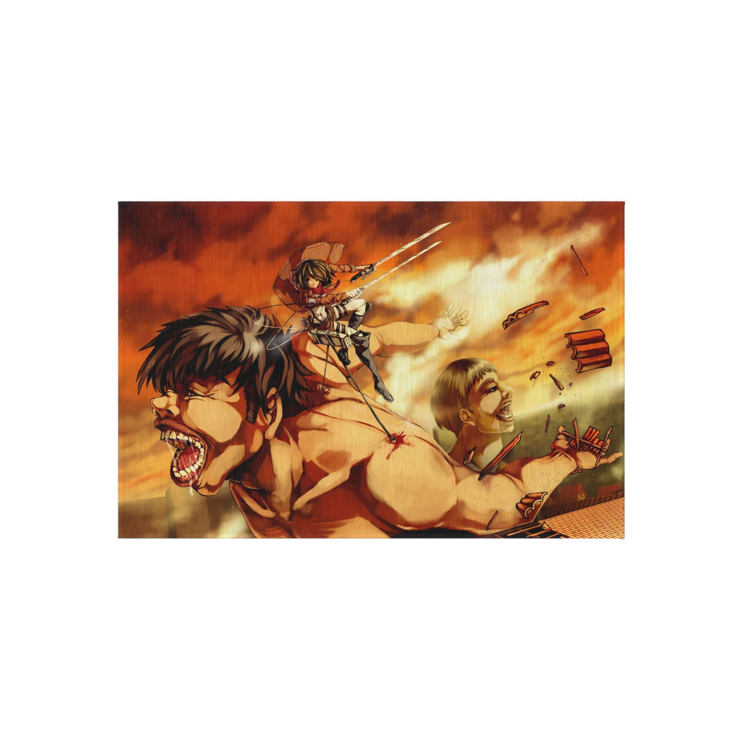 Mikasa Ackerman Vs Titans Rug
