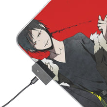 Load image into Gallery viewer, Durarara!! Izaya Orihara RGB LED Mouse Pad (Desk Mat)
