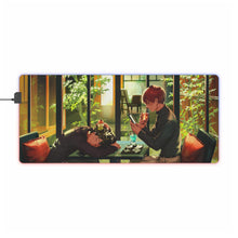 Load image into Gallery viewer, Izuku Midoriya and Shoto Todoroki RGB LED Mouse Pad (Desk Mat)
