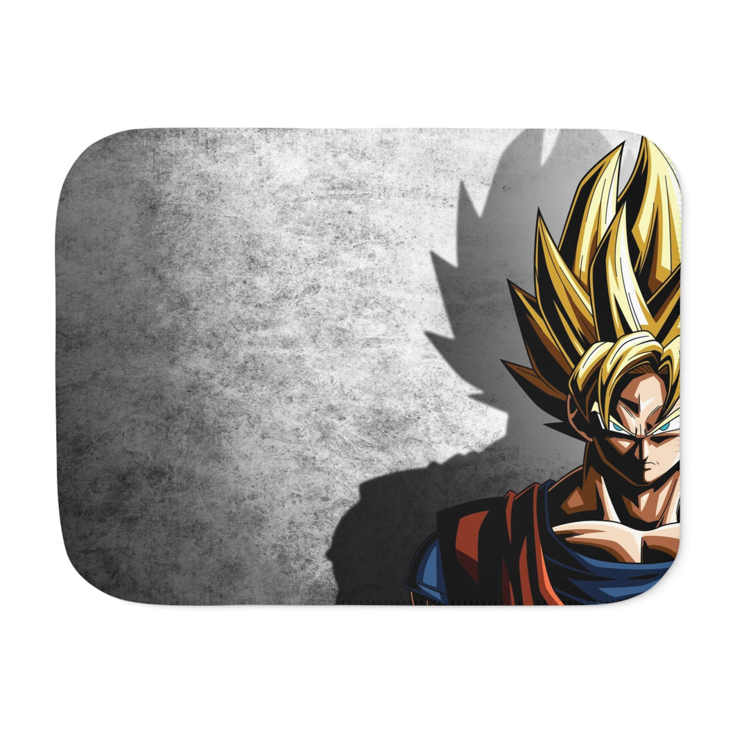 SSJ Goku Sherpa Blanket
