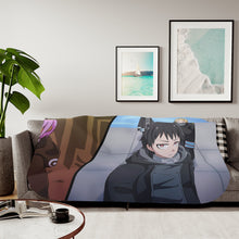 Load image into Gallery viewer, Anime Fire Force Sherpa Blanket
