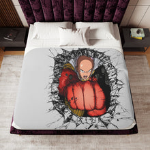 Load image into Gallery viewer, Anime One-Punch Man Sherpa Blanket
