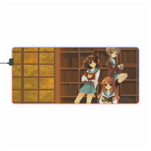 Load image into Gallery viewer, The Melancholy Of Haruhi Suzumiya RGB LED Mouse Pad (Desk Mat)
