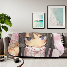 Load image into Gallery viewer, Rascal Does Not Dream Of Bunny Girl Senpai Sherpa Blanket
