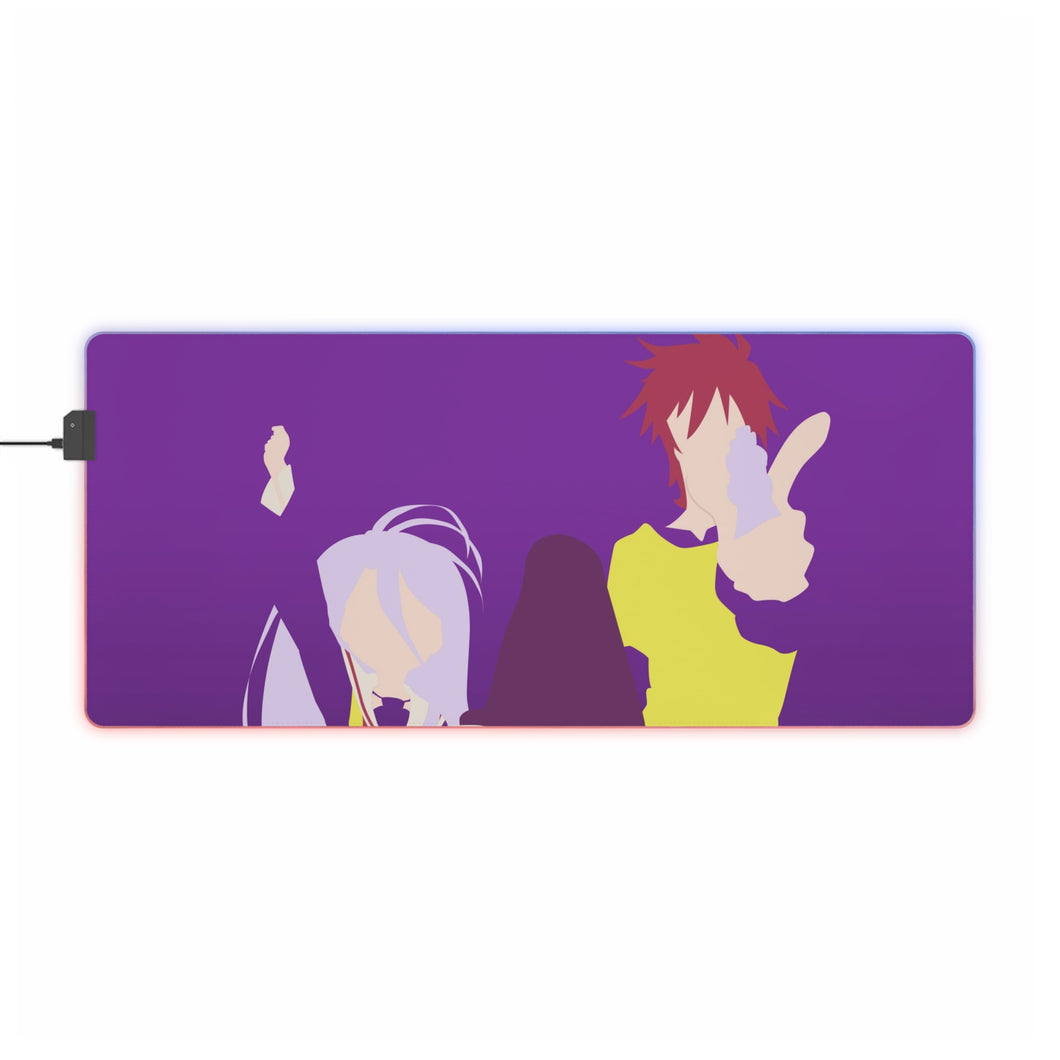 Sora and Shiro RGB LED Mouse Pad (Desk Mat)