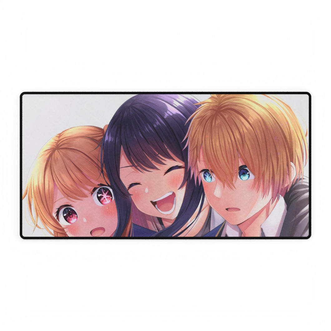 Ai Hoshino, Aquamarine Hoshino & Ru Mouse Pad (Desk Mat)