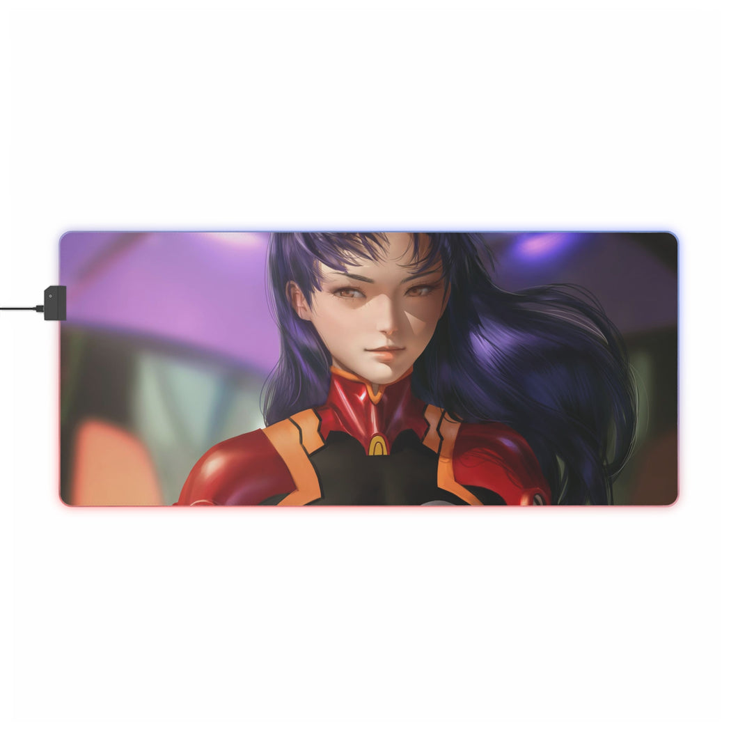 Neon Genesis Evangelion Misato Katsuragi RGB LED Mouse Pad (Desk Mat)
