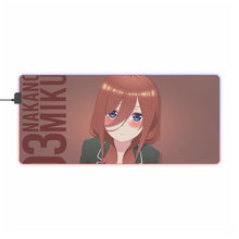 Load image into Gallery viewer, Nakano Miku RGB LED Mouse Pad (Desk Mat)
