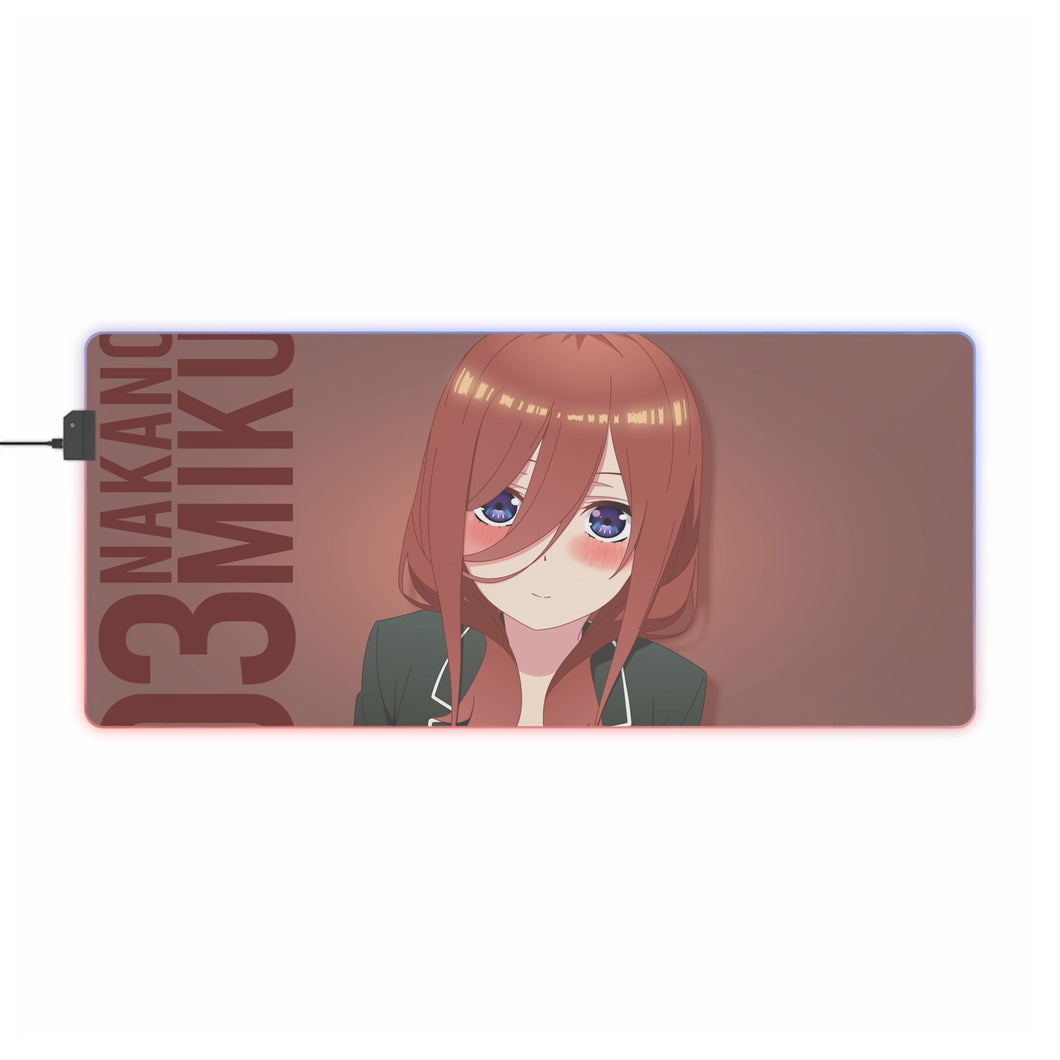 Nakano Miku RGB LED Mouse Pad (Desk Mat)