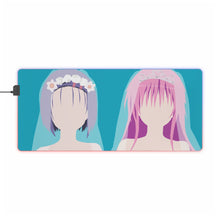 Load image into Gallery viewer, haruna y lala to love ru minimalist RGB LED Mouse Pad (Desk Mat)
