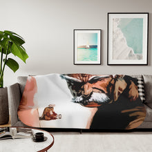 Load image into Gallery viewer, Saitama and Bang Sherpa Blanket
