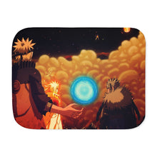 Load image into Gallery viewer, Sasuke,Naruto,Tobirama,Minato and Madara Sherpa Blanket
