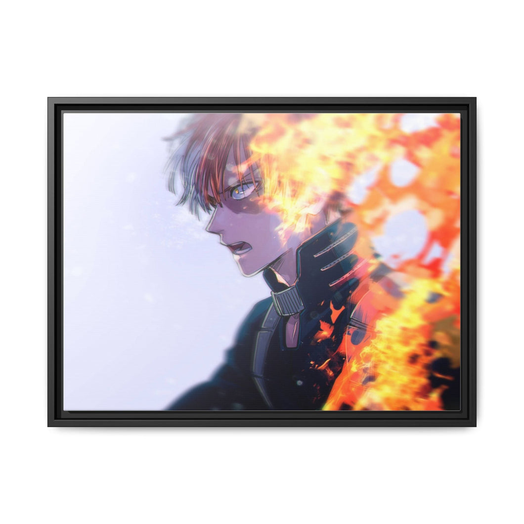 Wallpaper Todoroki Shoto Canvas Framed Art Print
