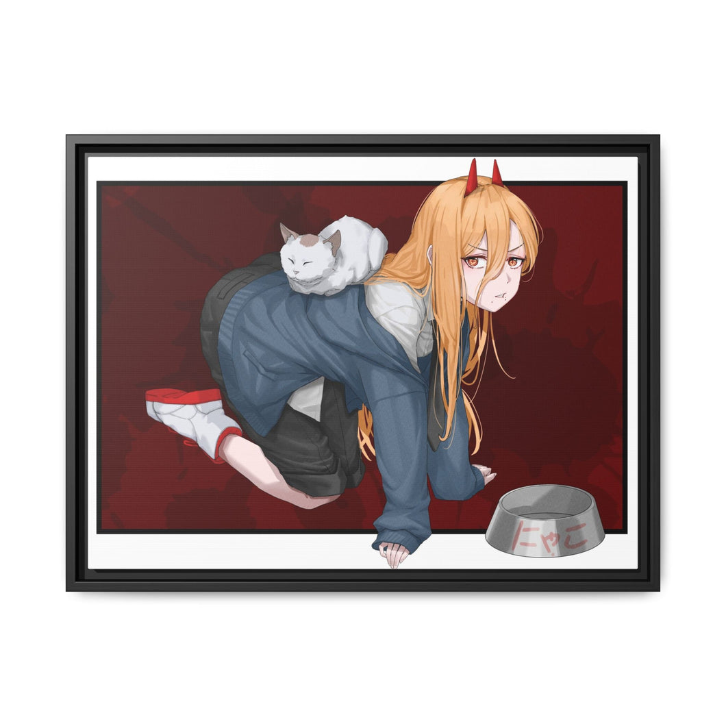 Power Canvas Framed Art Print