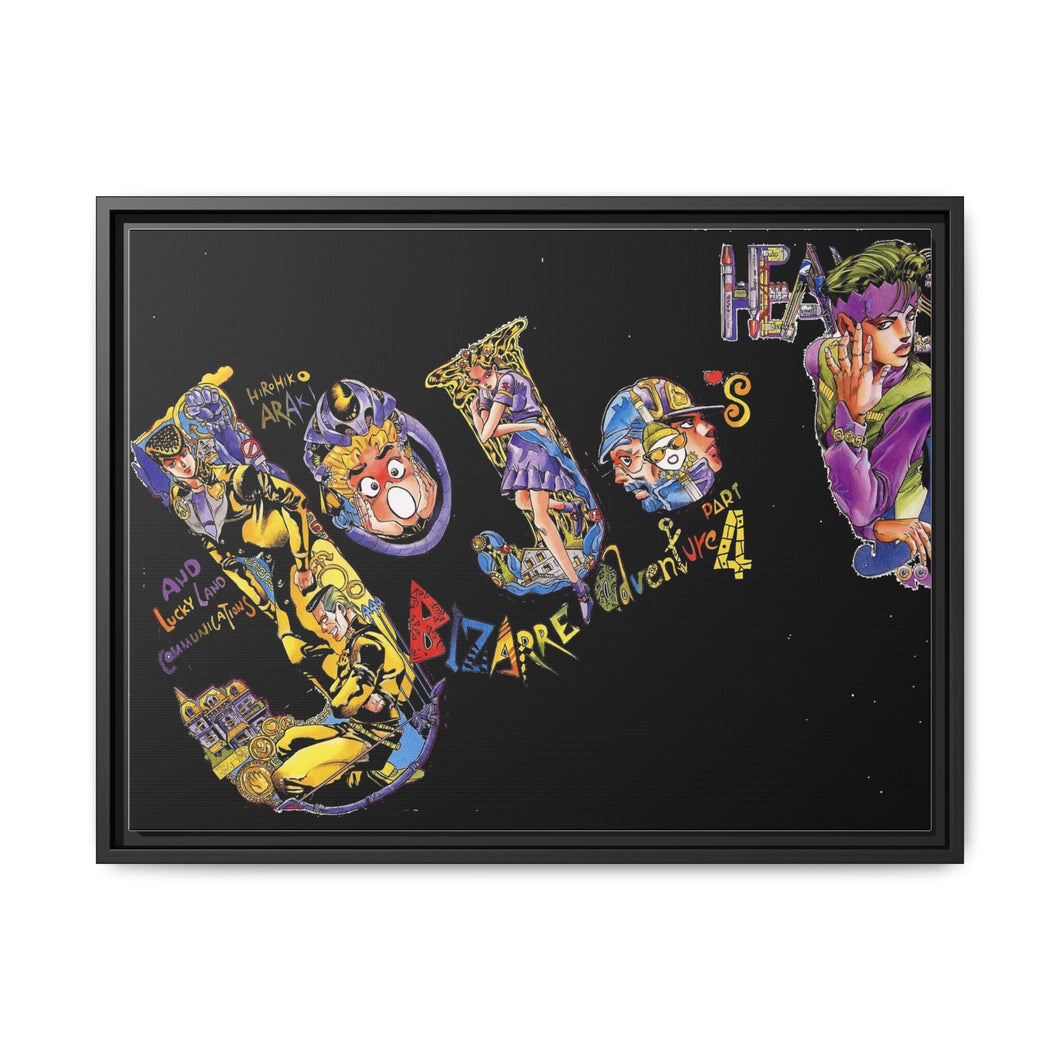 Anime Jojo's Bizarre Adventure Canvas Framed Art Print
