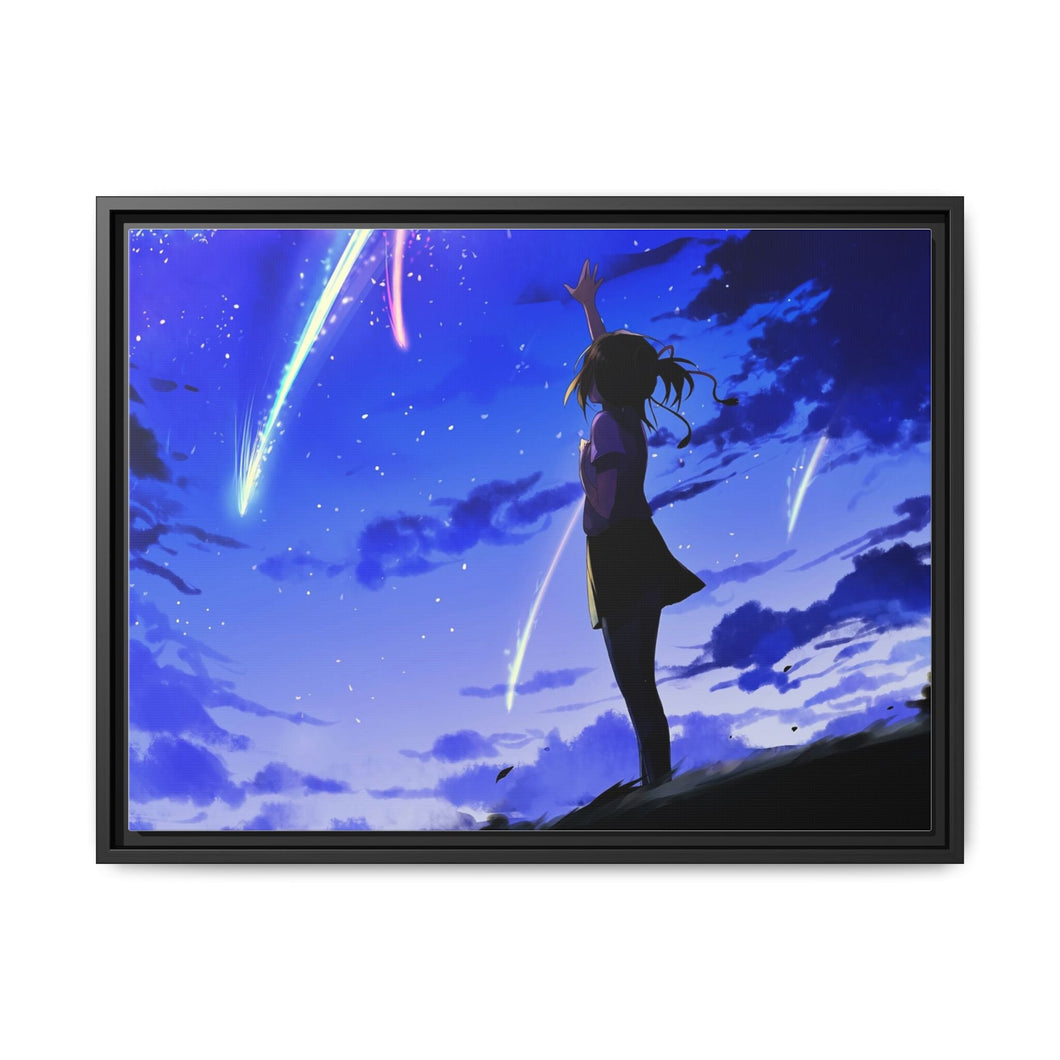 Anime Your Name. Canvas Framed Art Print