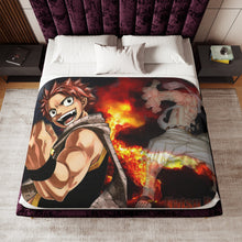 Load image into Gallery viewer, Fairy Tail Natsu Dragneel Sherpa Blanket
