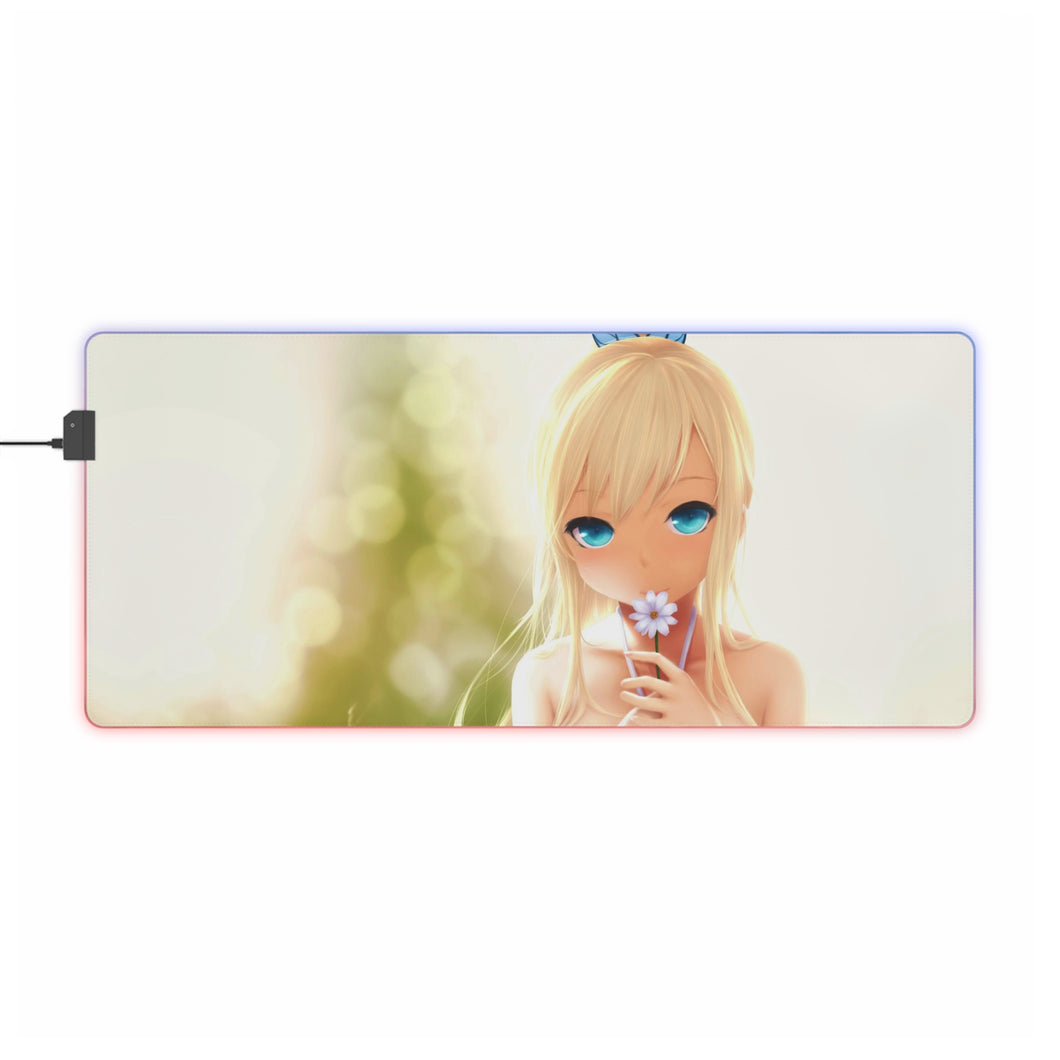 Pretty as a Flower RGB LED Mouse Pad (Desk Mat)
