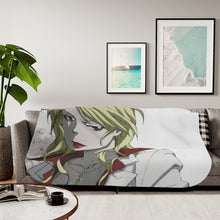 Load image into Gallery viewer, Shion Karanomori Face Sherpa Blanket
