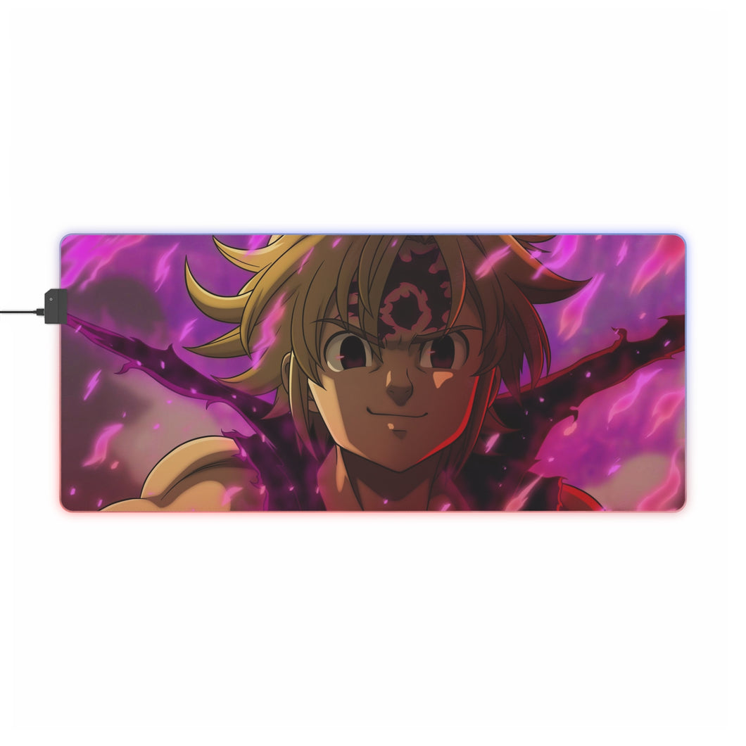 The Seven Deadly Sins Meliodas RGB LED Mouse Pad (Desk Mat)