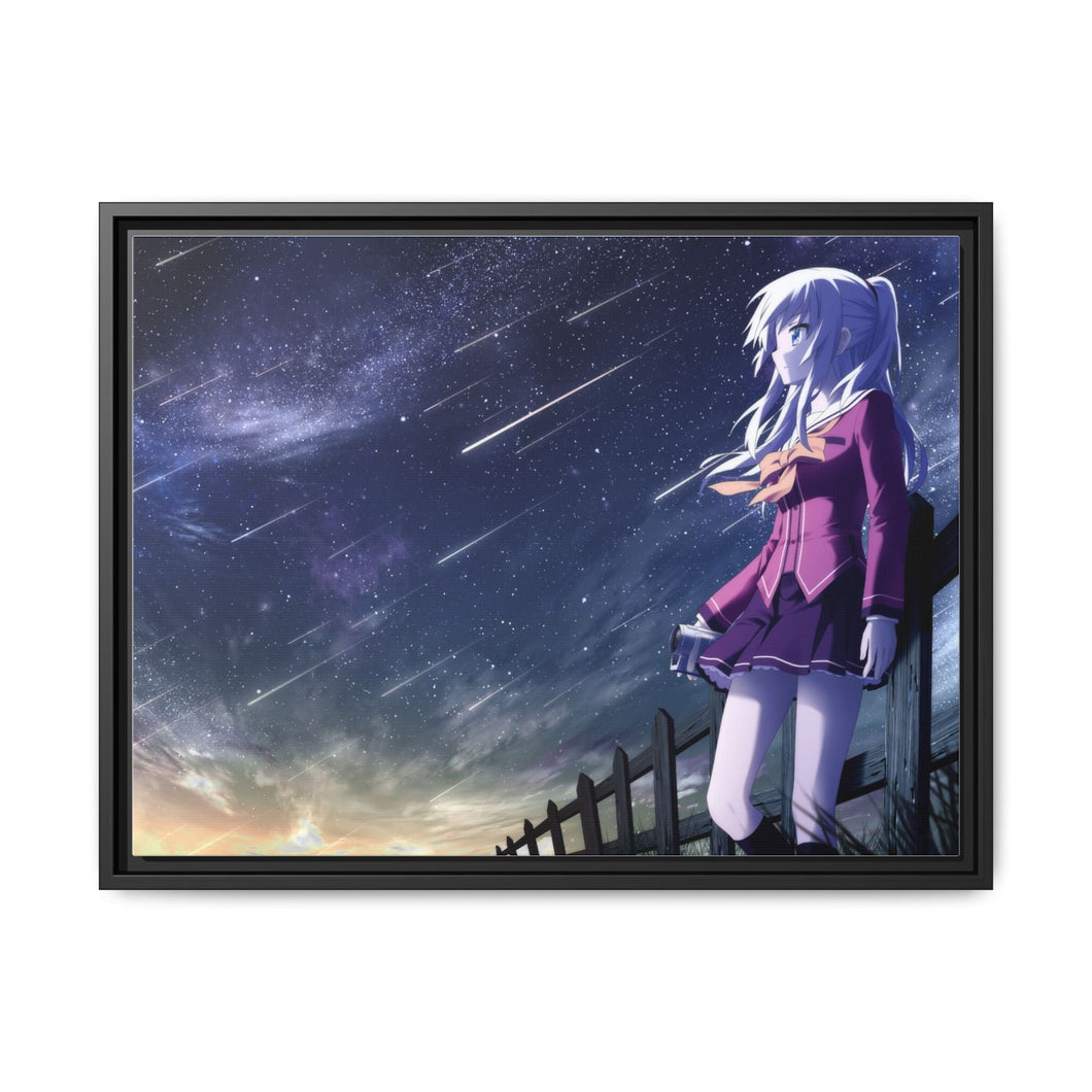 Nao Tomori and shooting stars Canvas Framed Art Print