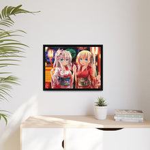 Load image into Gallery viewer, Nao Tomori  and Yusa Nishimori in yukata Canvas Framed Art Print

