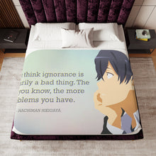 Load image into Gallery viewer, My Teen Romantic Comedy SNAFU Hachiman Hikigaya Sherpa Blanket
