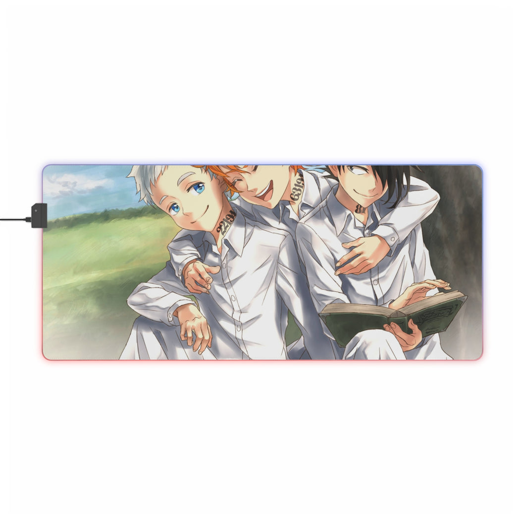 The Promised Neverland Ray, Norman, Emma RGB LED Mouse Pad (Desk Mat)