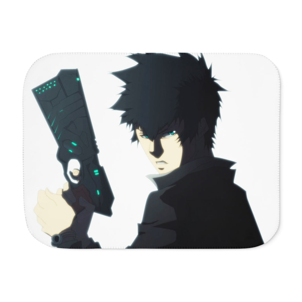 kougami with his dominator Sherpa Blanket